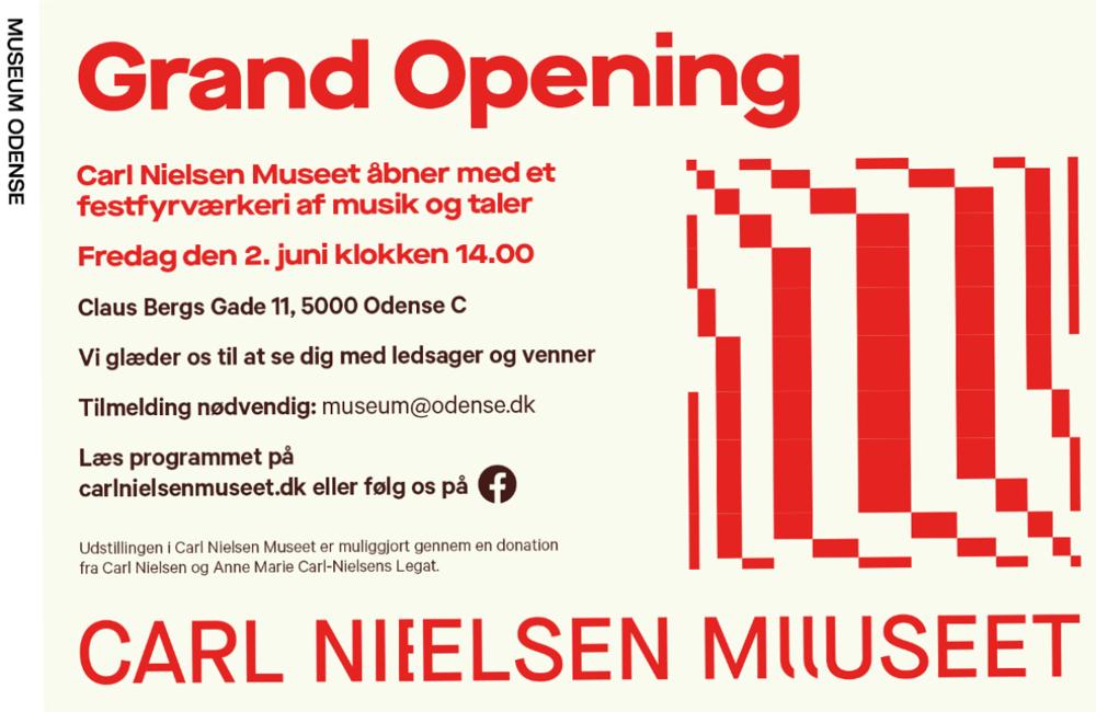 Carl Nielsen Museet åbner med musik og taler