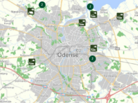 Der er mange shelters nær Odense. Skærmprint fra udinaturen.dk